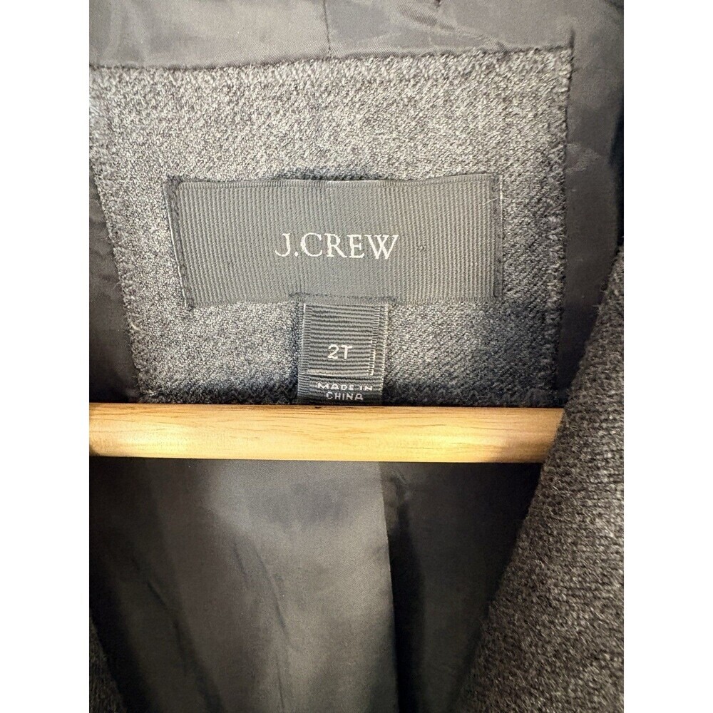 J. Crew Gray Wool Blend Blazer Women’s 2 Tall One Button Jacket Preppy Classic - Picture 3 of 6